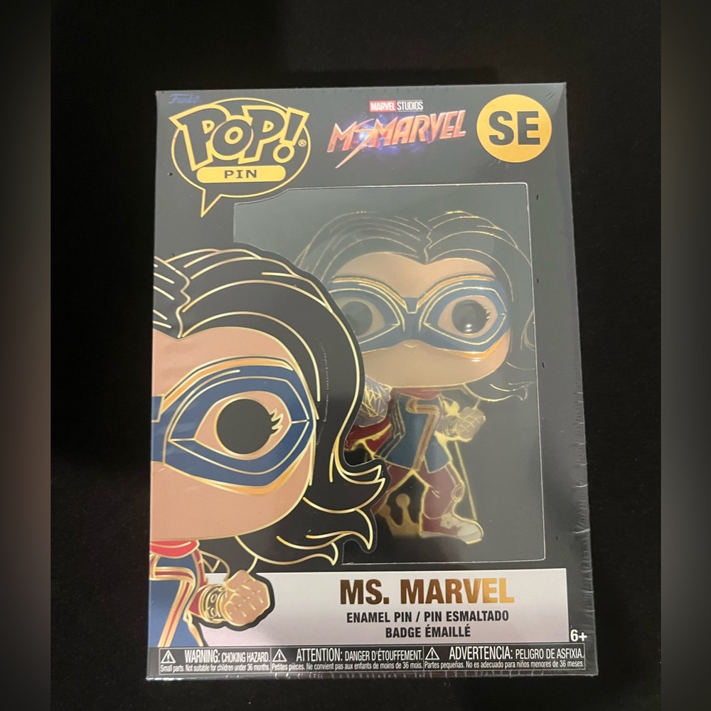 Funko Pop! Pin Ms. Marvel Enamel Pin SE Target Exclusive Brand New